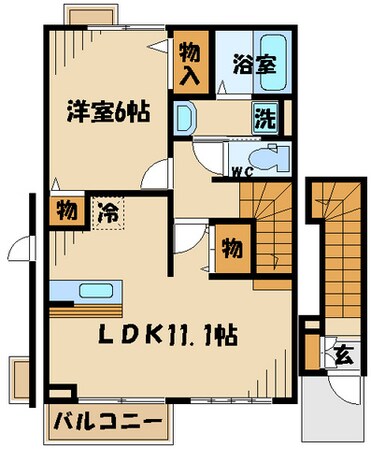 クレセール聖蹟の物件間取画像